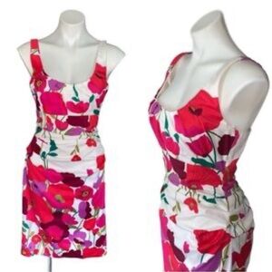 Suzi chin for Maggie boutique floral fitted dress size 8